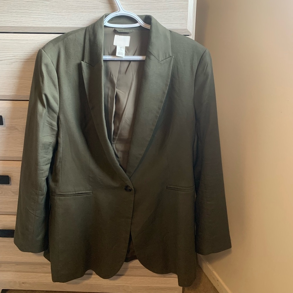 H&M Dark Green Women's Blazer